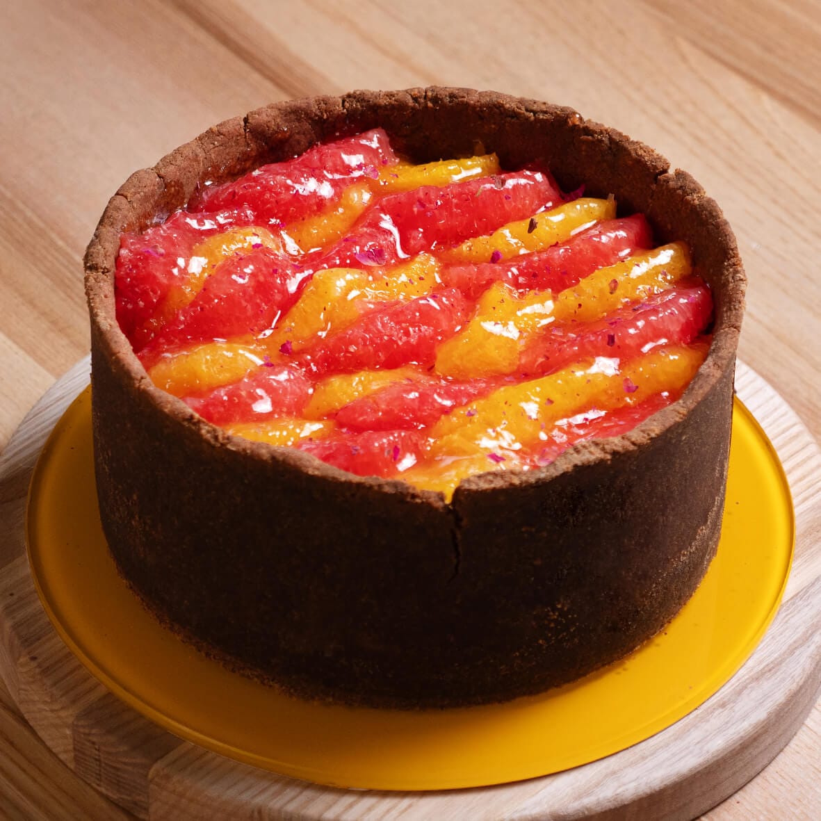 Чизкейк VITAMIN C з філе апельсину і грейпфруту зверху від Cheesecake Family